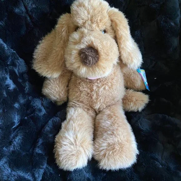 Vintage Applause Plush Puppy Golden Brown 1988 Hound Dog 16 Stuffy Long Ears 80s - Picture 13 of 13